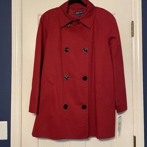 JONES NEW YORK SIGNATURE - Red Pea Coat XL